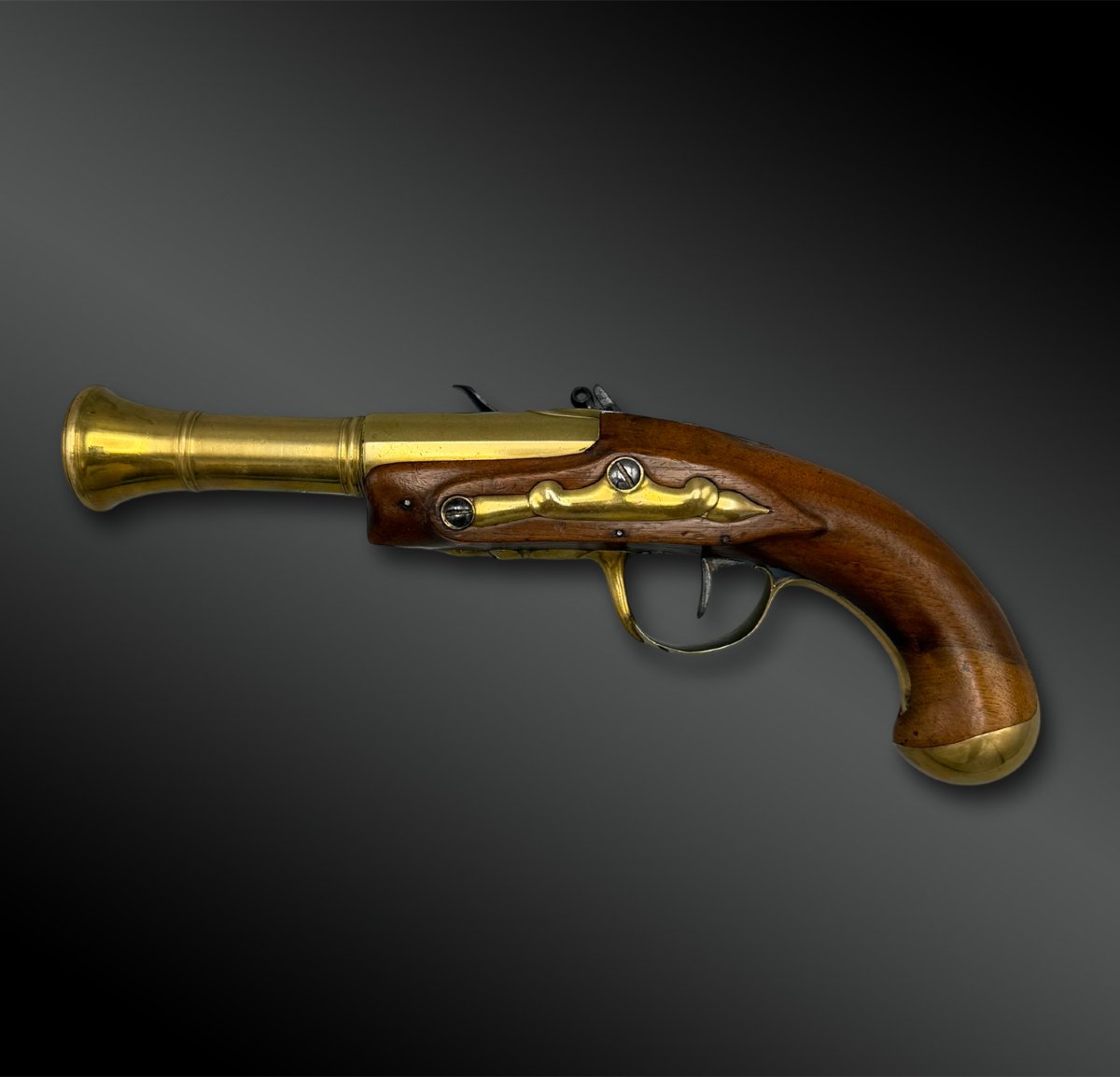 Pistolet de marine trombloné - France - XIXème siècle-photo-4