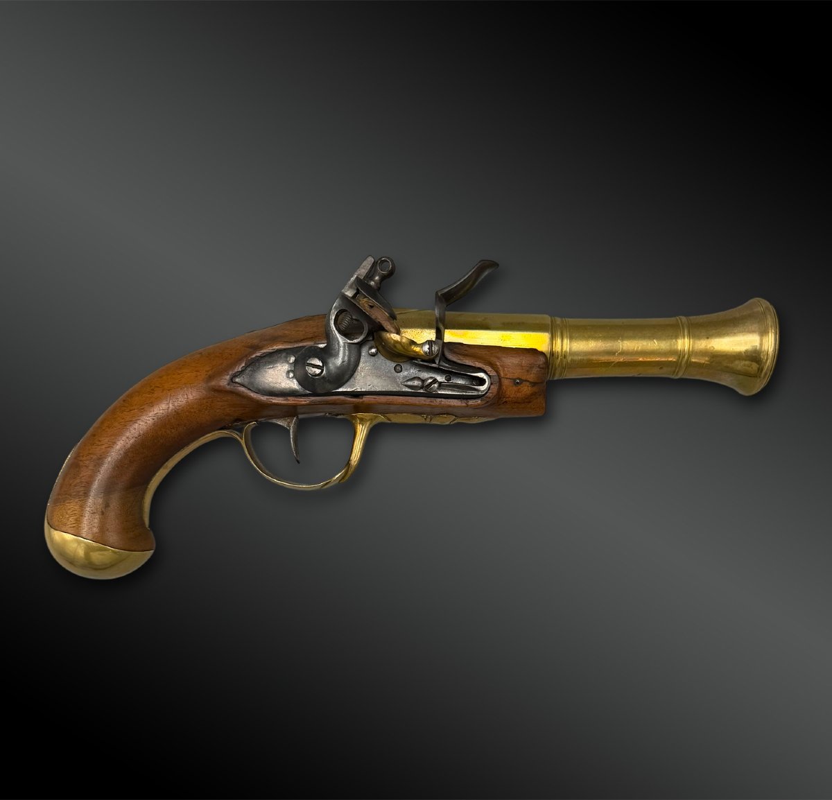 Pistolet de marine trombloné - France - XIXème siècle