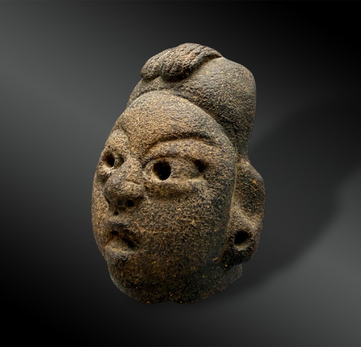 Anthropomorphic Head Known As "baby-face" - Olmec Culture, Mexico - 900–600 B.c.-photo-3
