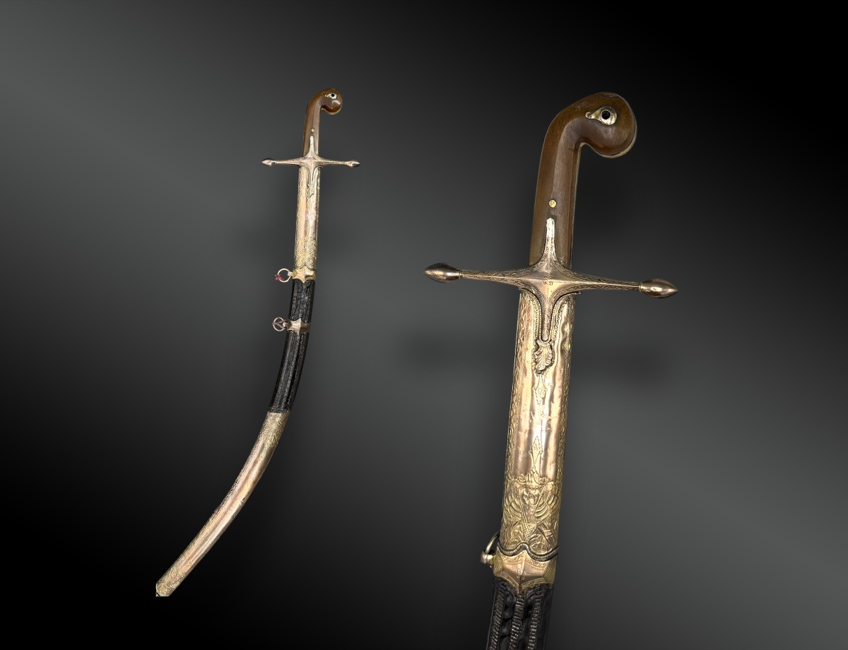 Ottoman Saber, Shamshir With Scathing -photo-3