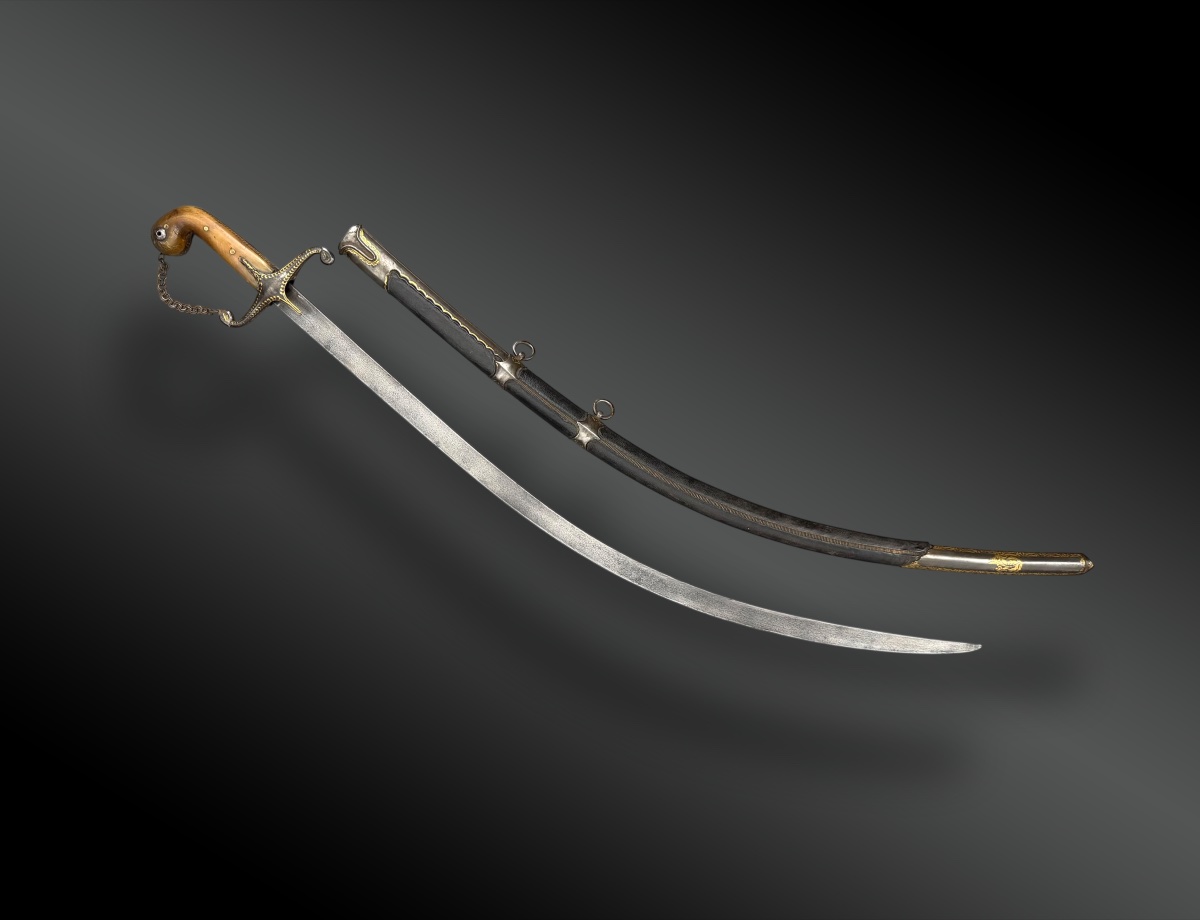 Ottoman Saber, Shamshir With Scathing — Persia, 19th Century-photo-2