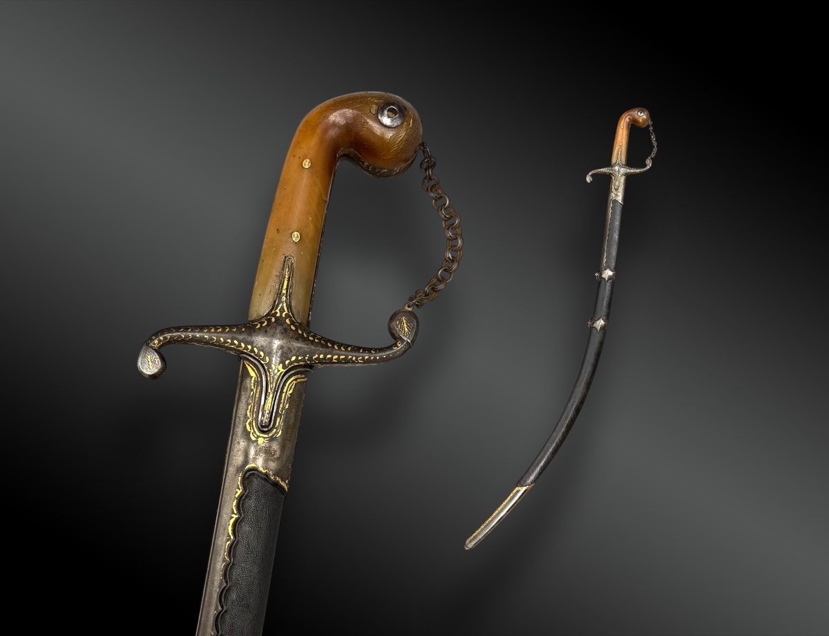 Ottoman Saber, Shamshir With Scathing — Persia, 19th Century-photo-3