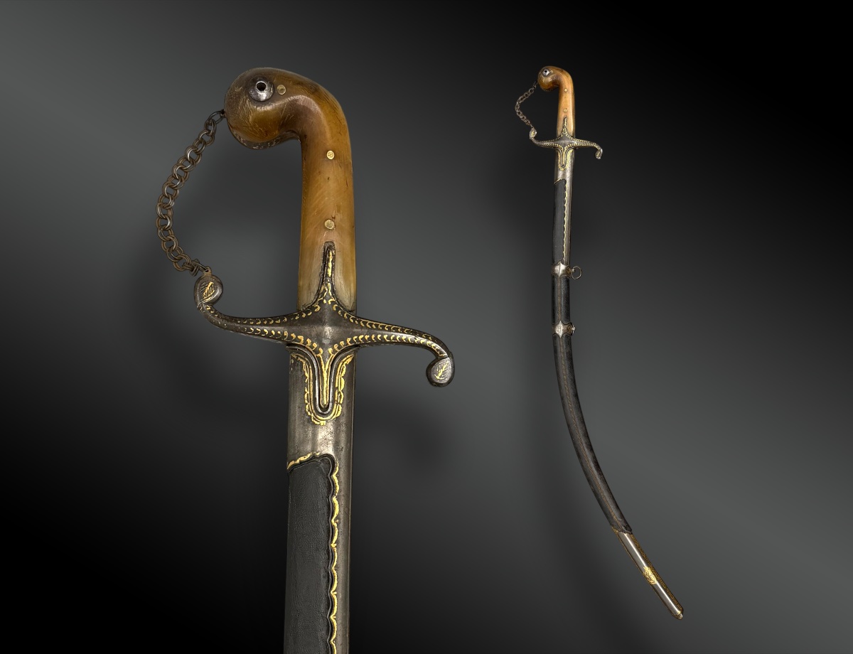 Ottoman Saber, Shamshir With Scathing — Persia, 19th Century