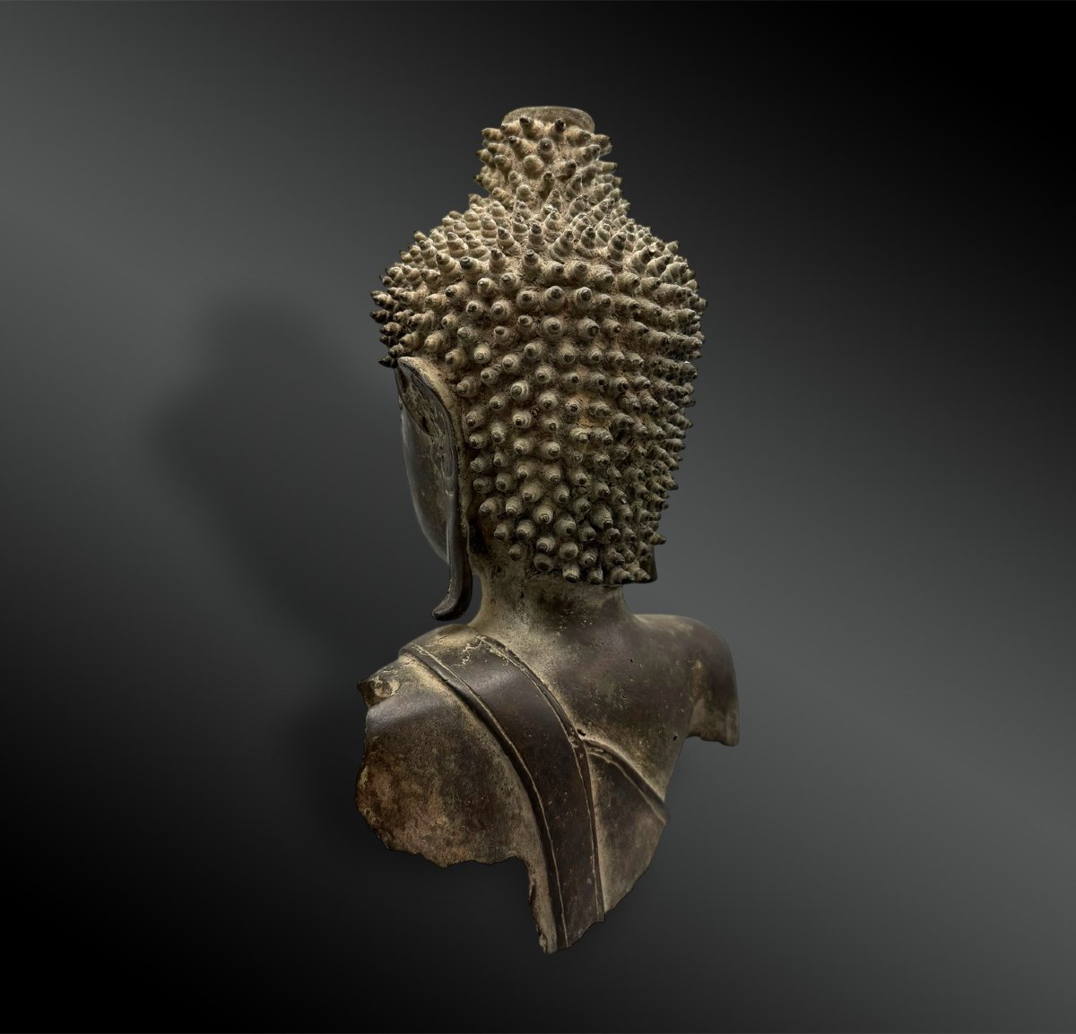 Bust Of Buddha - Laos? - 17th Century?-photo-4