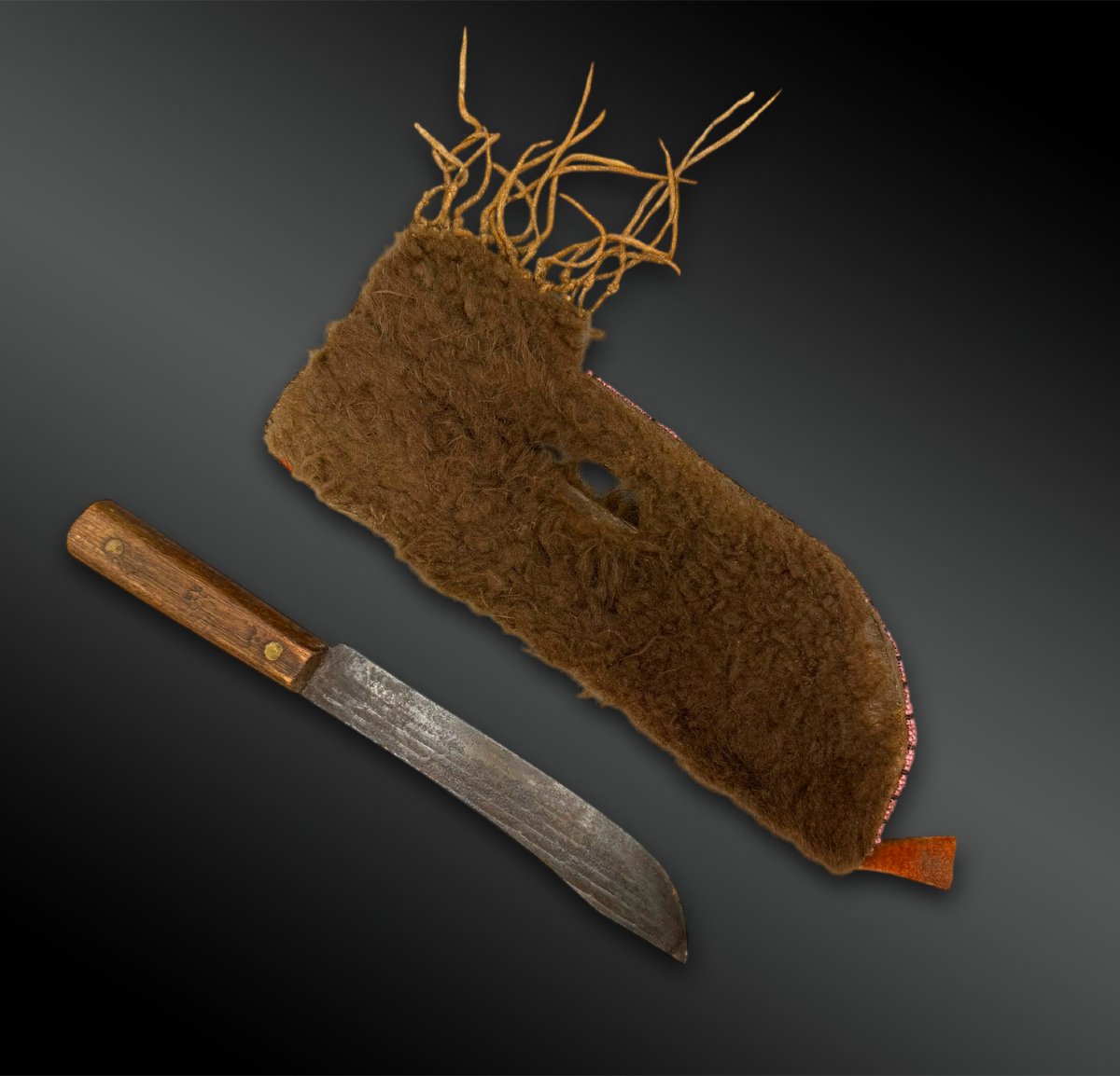 COUTEAU - Indiens Blackfoot (Pieds-Noirs), Grandes Plaines, Amérique du Nord - XIXème siècle-photo-1