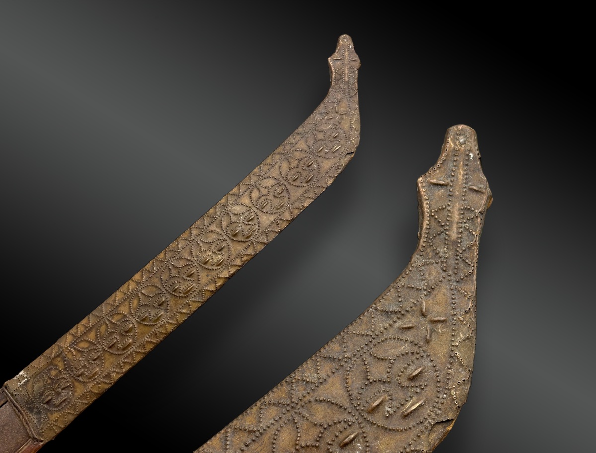 Paiwan Knife Known As “takits” With Brass Inlays Taiwan, 19th Century-photo-3