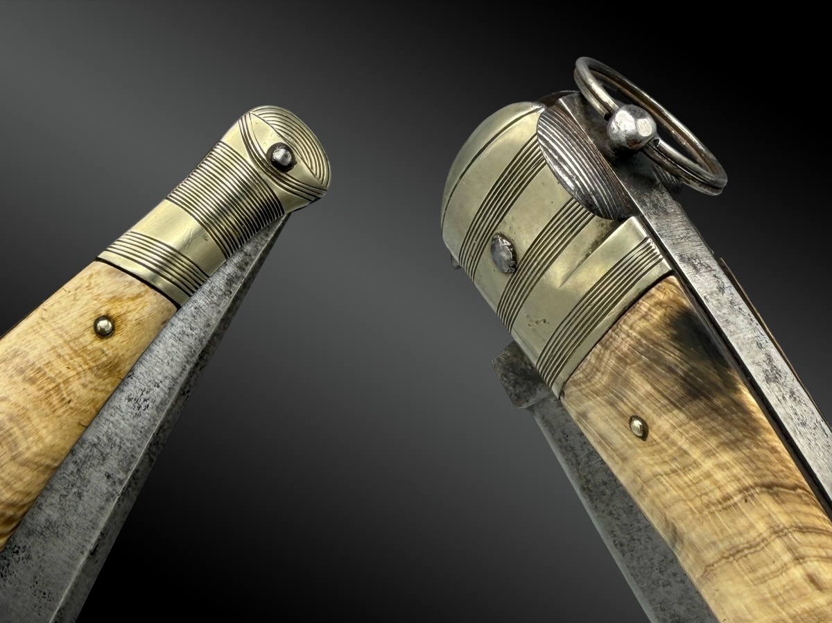 Folding Knife, Regional, Silver-plated Handles-photo-3