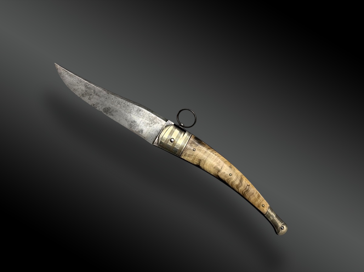 Folding Knife, Regional, Silver-plated Handles