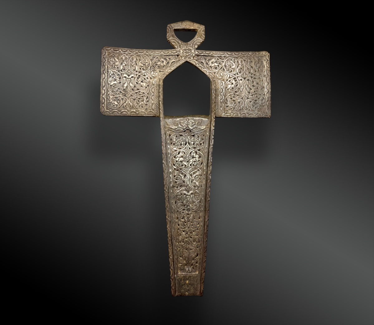 GRAND ÉTRIER-CROIX – VICE ROYAUTÉ DE NOUVELLE ESPAGNE Méxique, XVIIIème siècle-photo-2