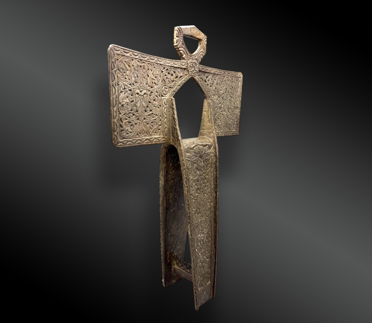 GRAND ÉTRIER-CROIX – VICE ROYAUTÉ DE NOUVELLE ESPAGNE Méxique, XVIIIème siècle