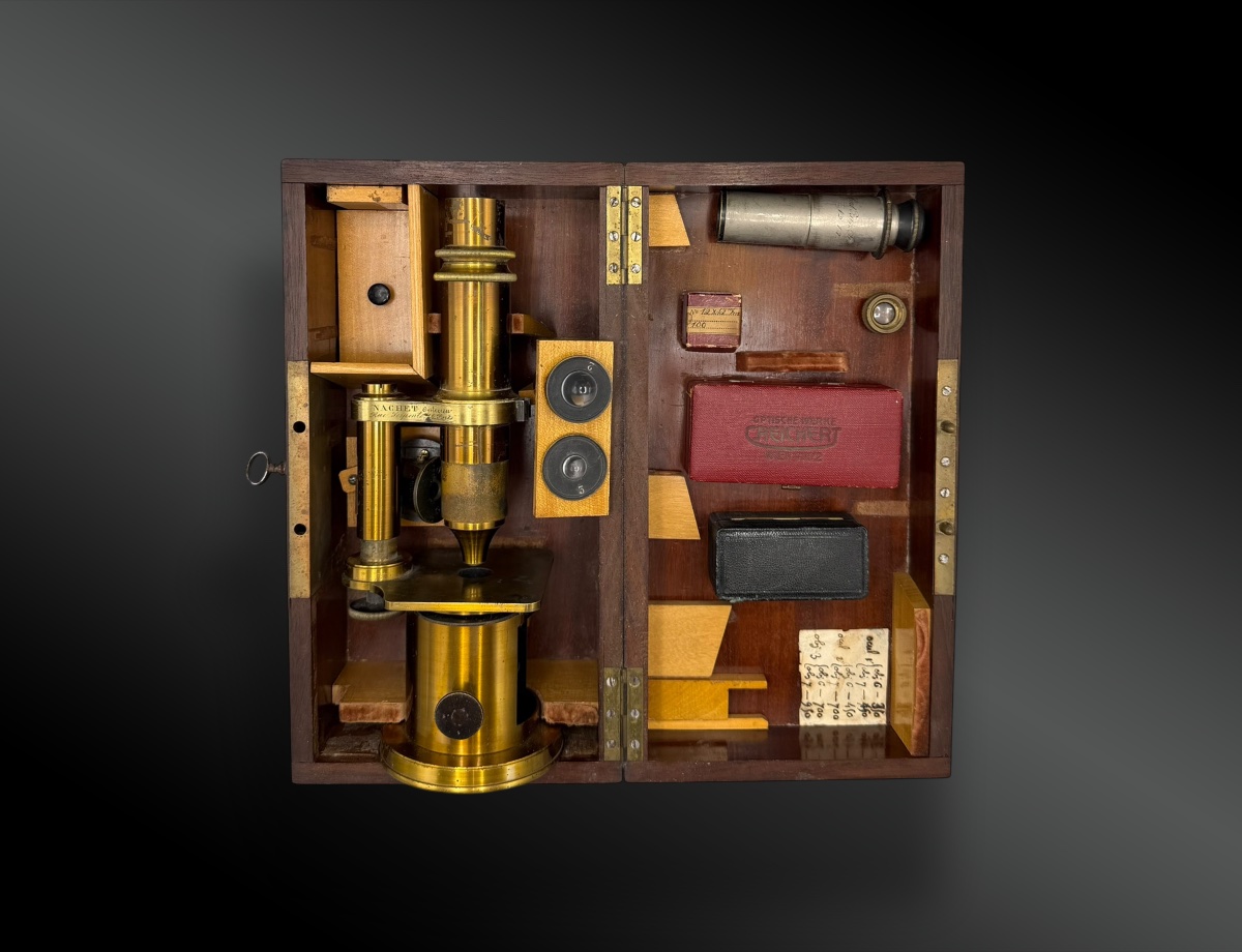 Nachet Microscope Set, 1886-photo-2