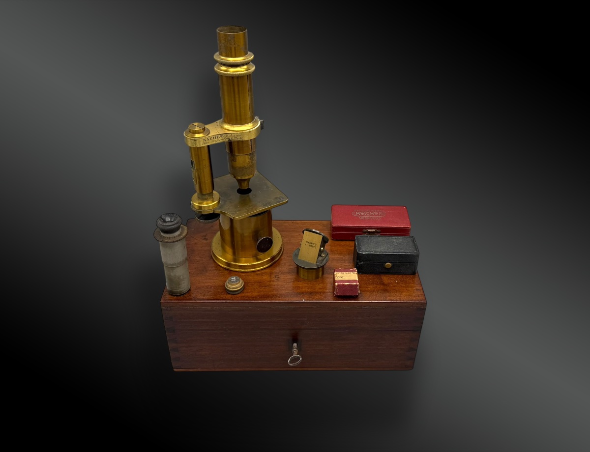 Nachet Microscope Set, 1886
