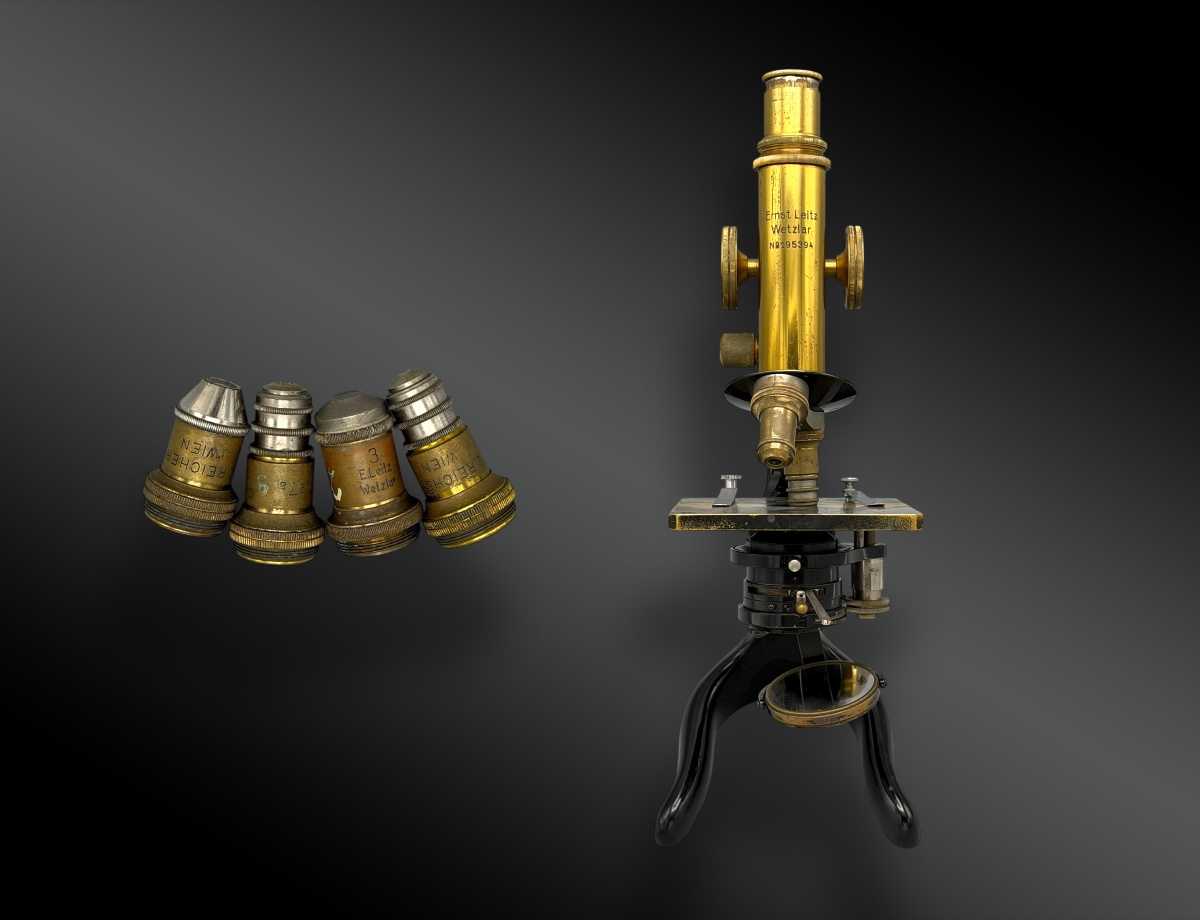 Ernst Leitz Wetzlar Microscope Set, Model “stativ Iib,” No. 195394-photo-3