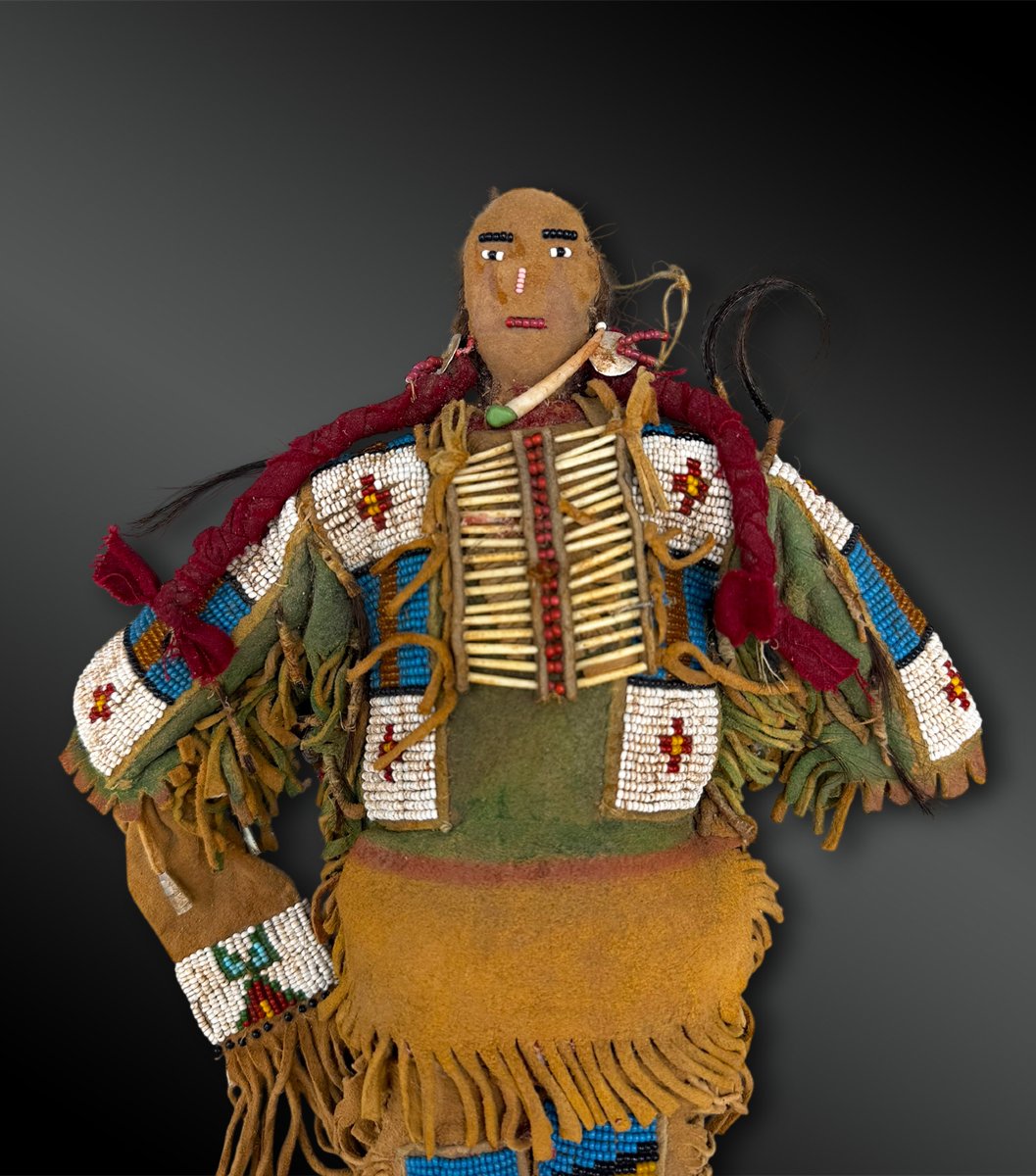 POUPÉES figurant un couple - Indiens Blackfoot (Pieds-Noirs), Grandes Plaines-photo-3