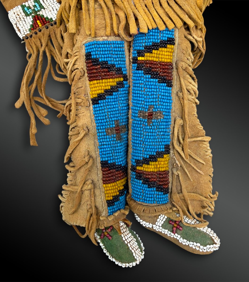 POUPÉES figurant un couple - Indiens Blackfoot (Pieds-Noirs), Grandes Plaines-photo-4