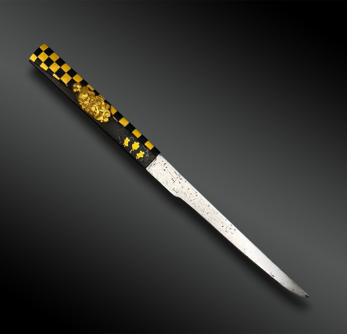 Knife Known As A Tanto, Signed By Fujiwara Kunishige Saku - Japan - Edo Period (1603–1868)-photo-1