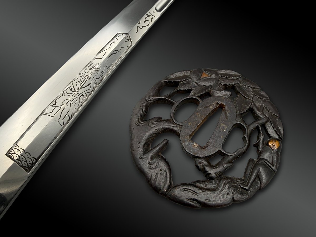SABRE appelé Katana signé Sadamune - Province Sagami, Japon - Période Kenmu (1333-1336)-photo-1