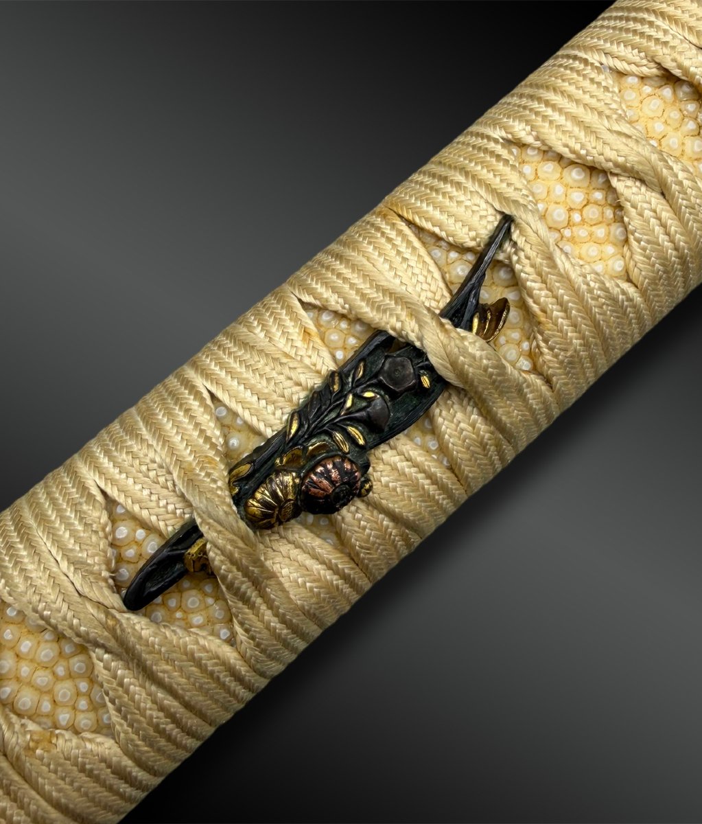 SABRE appelé Katana signé Kawachi no Kami Minamoto Hironobu - Province Yamashiro et Kii, Japon-photo-4