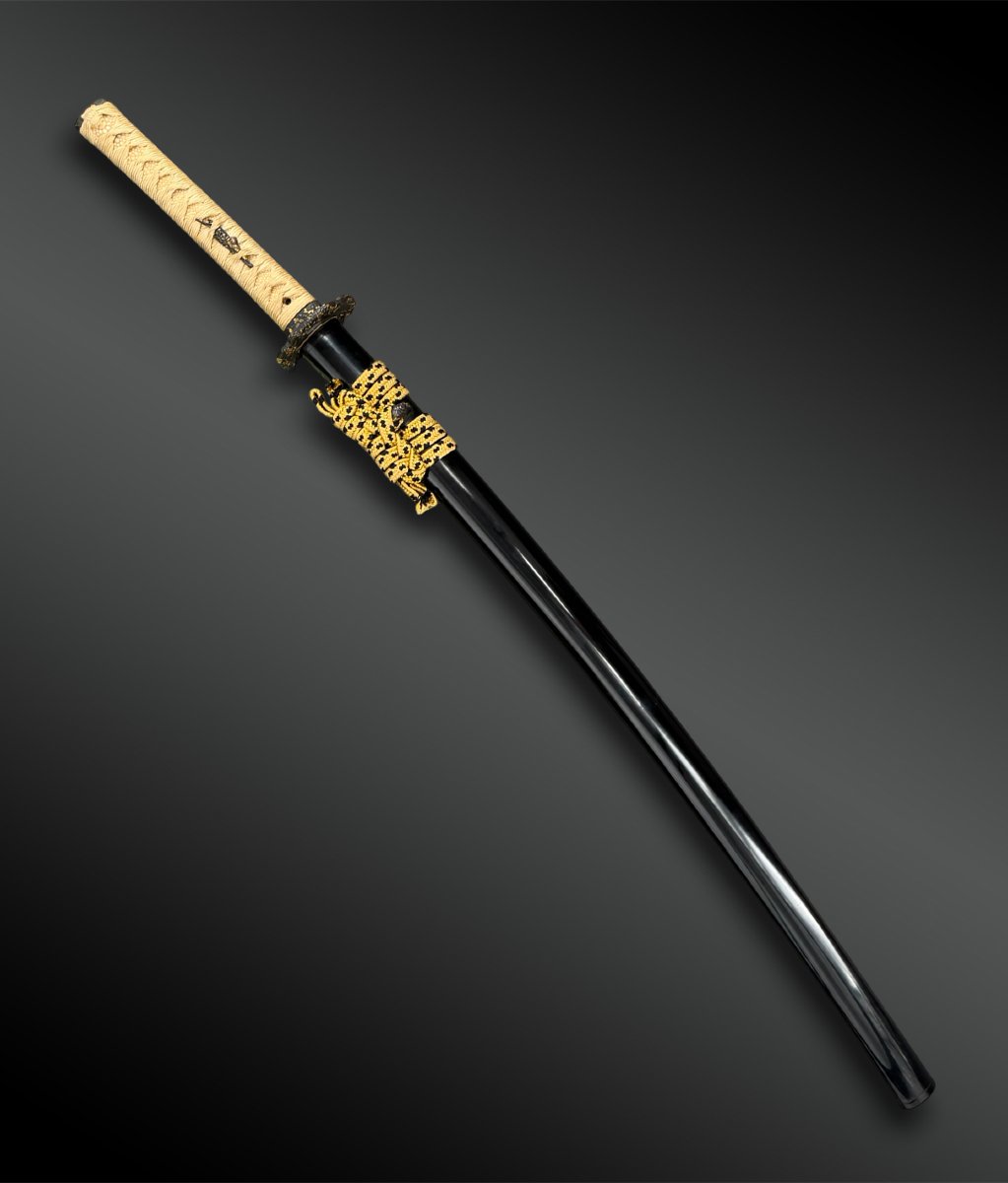 SABRE appelé Katana signé Kawachi no Kami Minamoto Hironobu - Province Yamashiro et Kii, Japon-photo-7