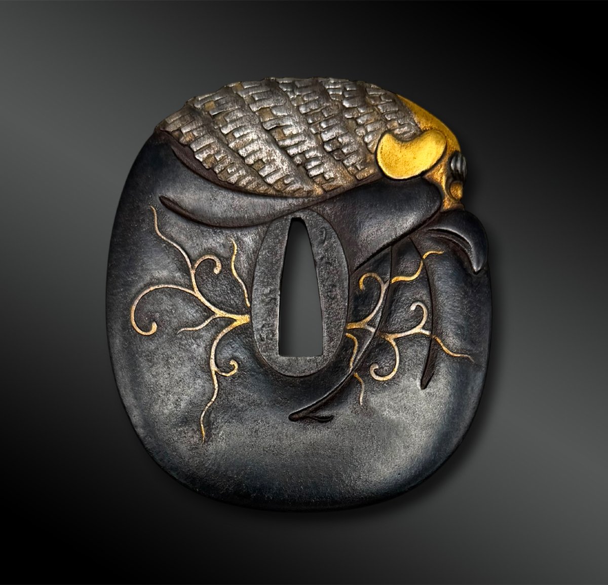 Signed Tsuba, Naga Maru Style - Japan - Edo Period (1603–1868) -photo-2