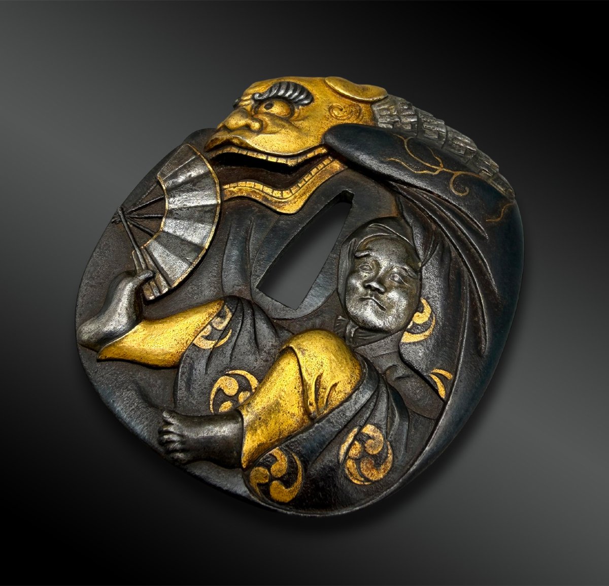 Signed Tsuba, Naga Maru Style - Japan - Edo Period (1603–1868) -photo-3