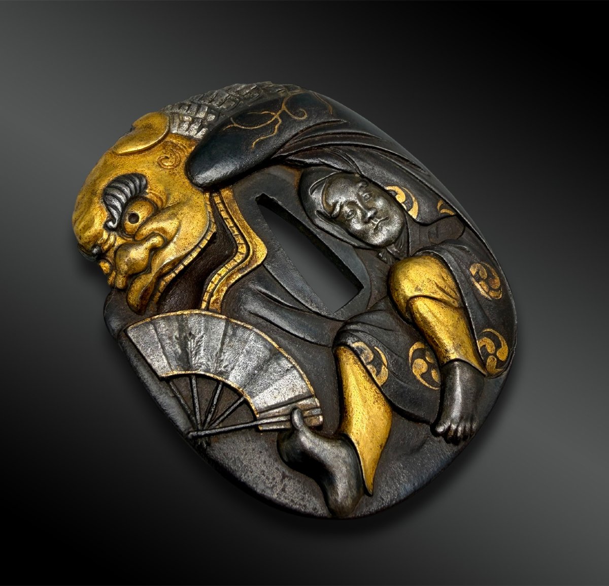 Signed Tsuba, Naga Maru Style - Japan - Edo Period (1603–1868) -photo-4
