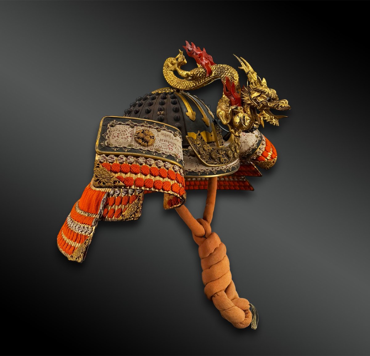 CASQUE de GUERRE appelé KABUTO, de type za-boshi - Japon - Période Meiji (1868-1910)-photo-2