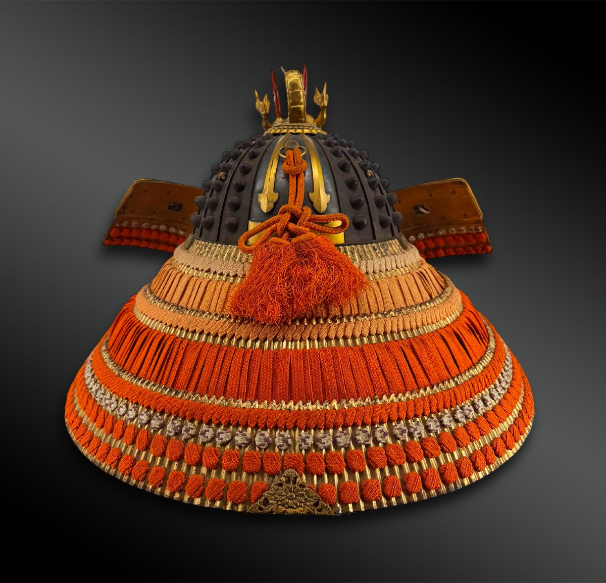 CASQUE de GUERRE appelé KABUTO, de type za-boshi - Japon - Période Meiji (1868-1910)-photo-4