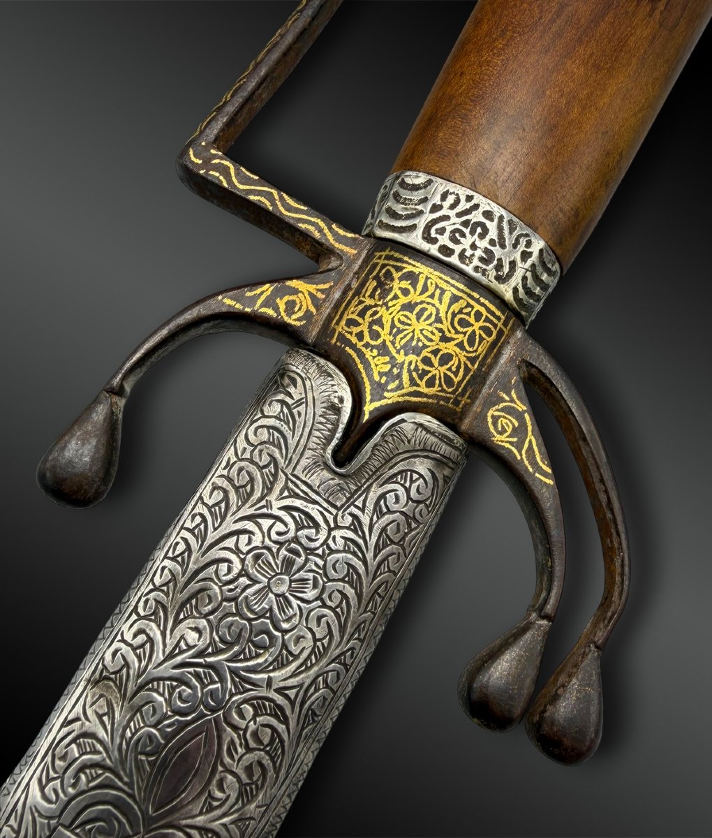 SABRE Nimcha de type meknassi - Maroc - XIXe siècle-photo-4