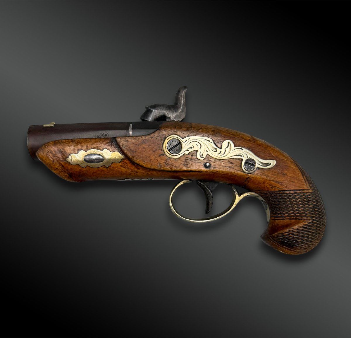 PISTOLET Deringer Philadela - Liège, Belgique - XIXème siècle-photo-2
