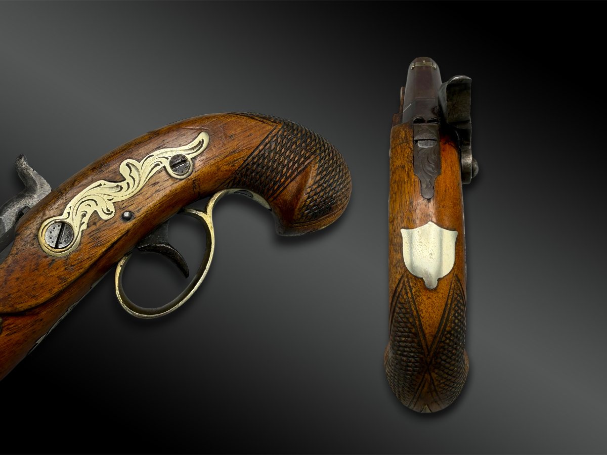 PISTOLET Deringer Philadela - Liège, Belgique - XIXème siècle-photo-4