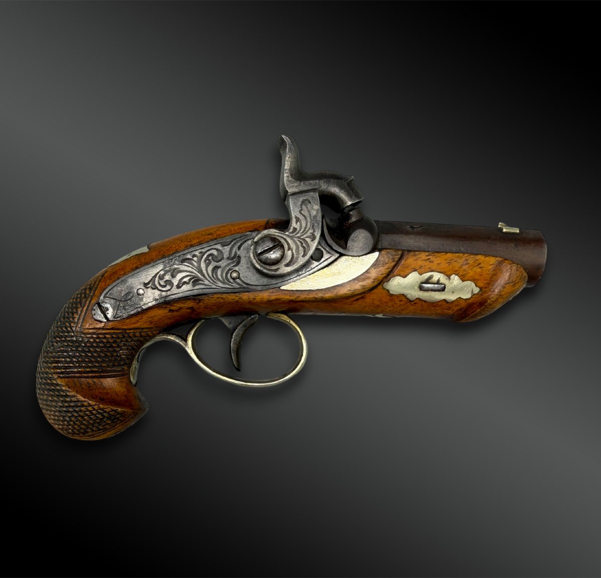 PISTOLET Deringer Philadela - Liège, Belgique - XIXème siècle