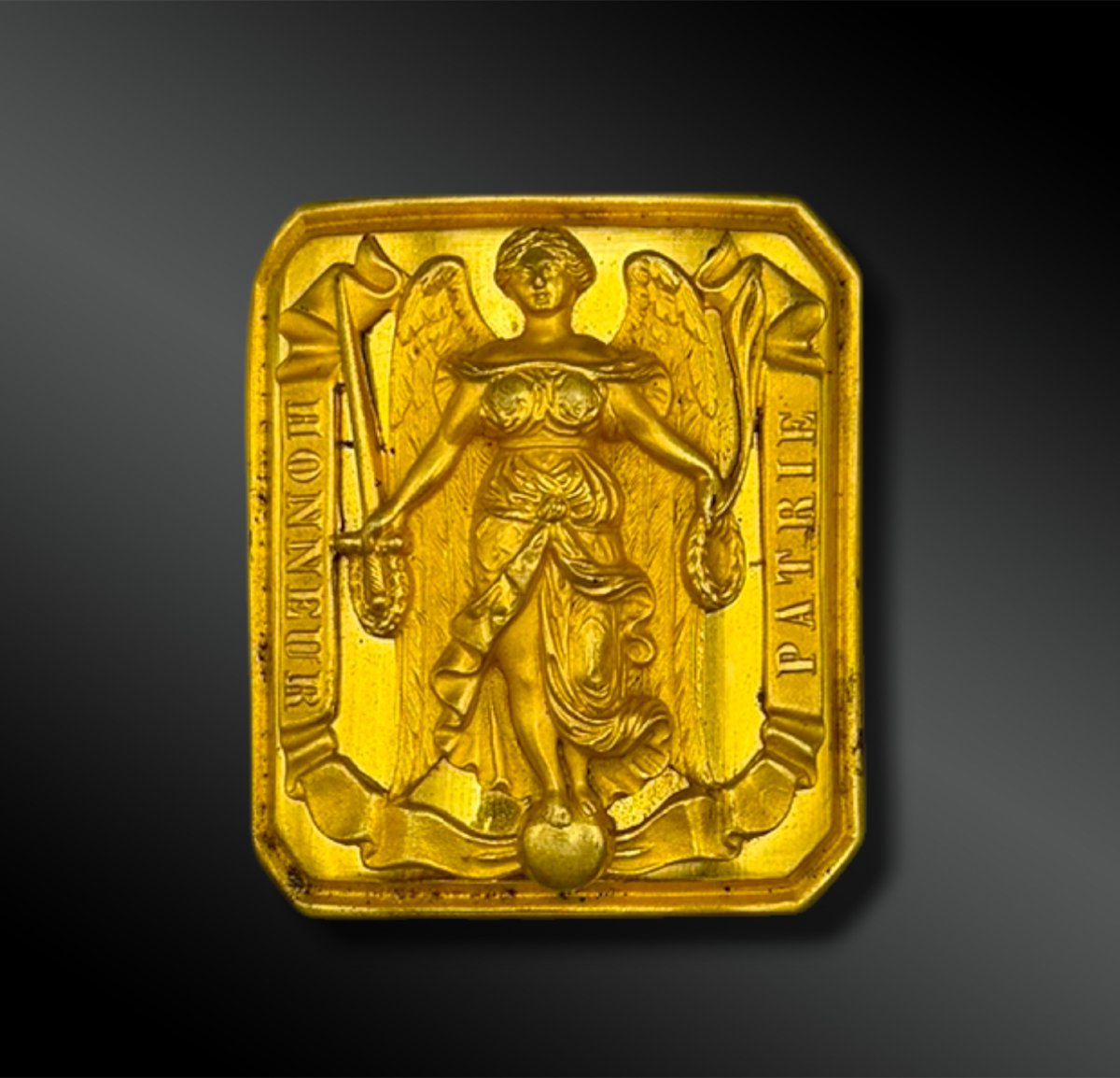 PLAQUE de CEINTURON d’officier d’infanterie - France - XIXème siècle