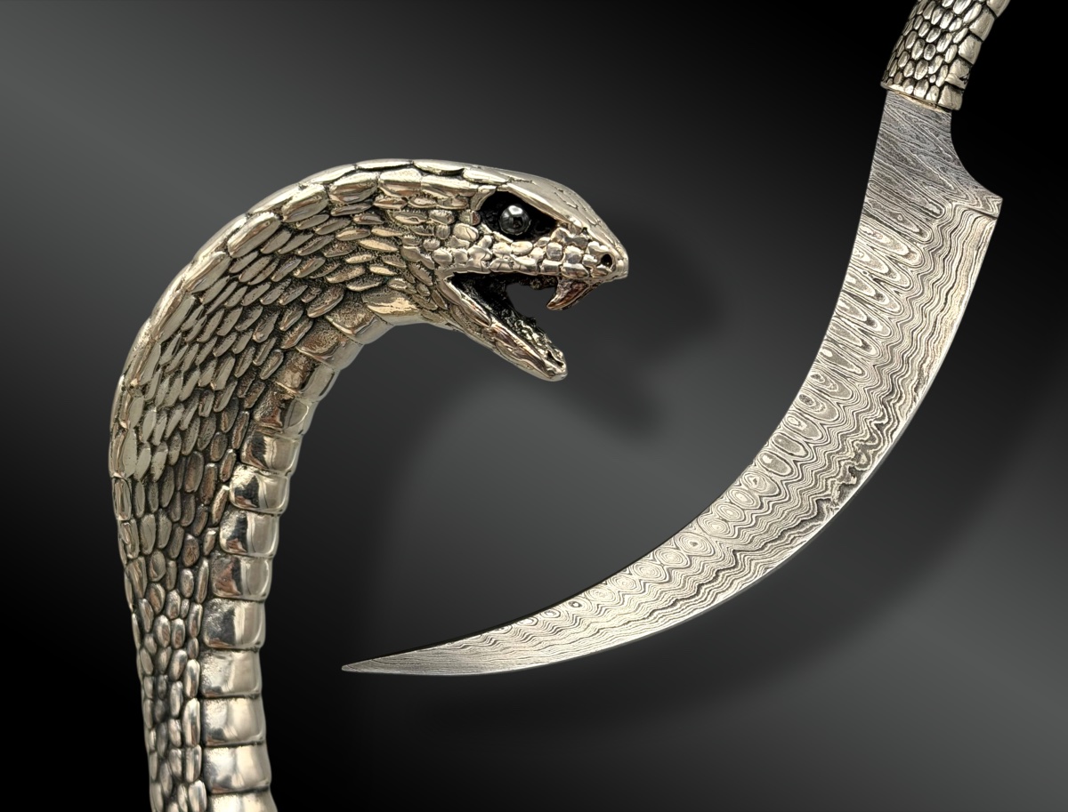COUTEAU À TÊTE DE COBRA par Jean-Marc LAROCHE-photo-3