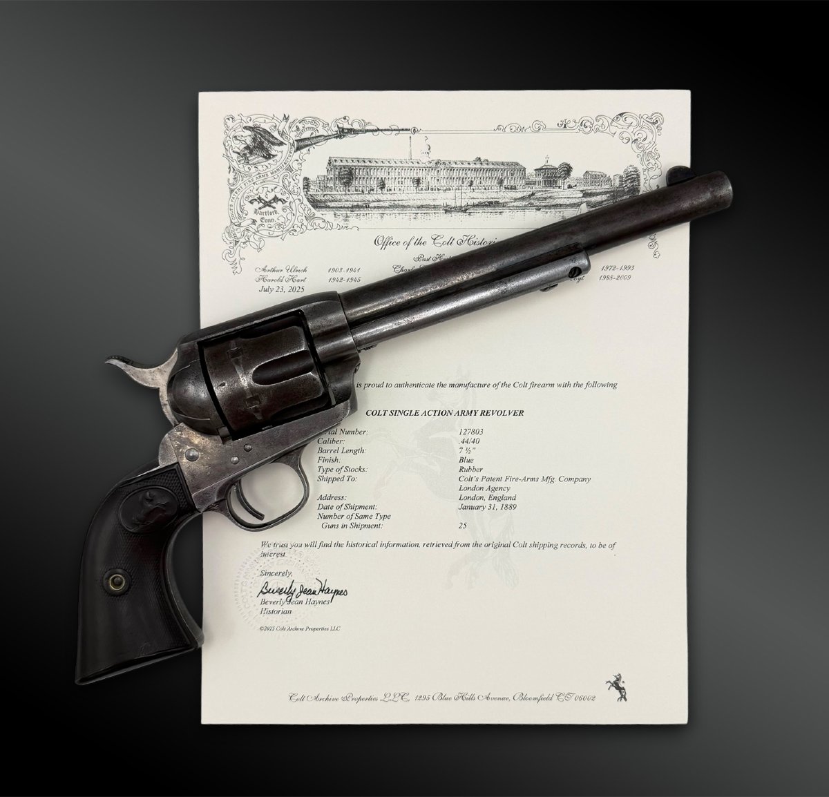 REVOLVER Colt Single Action Army, modèle 1873 "Peacemaker" - Etats-Unis - 1888