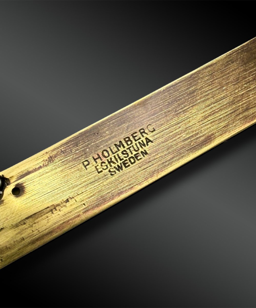 "barrel" Knife By P. Holmberg - Eskilstuna, Sweden - 20th Century-photo-3