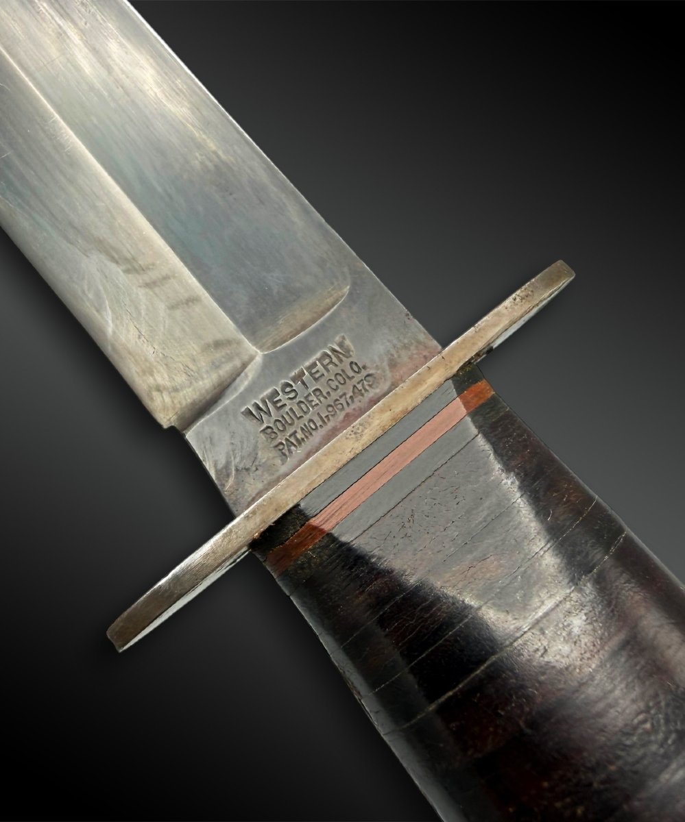 U.s.n. Mki Knife, Signed "western" - United States - 20th Century-photo-3