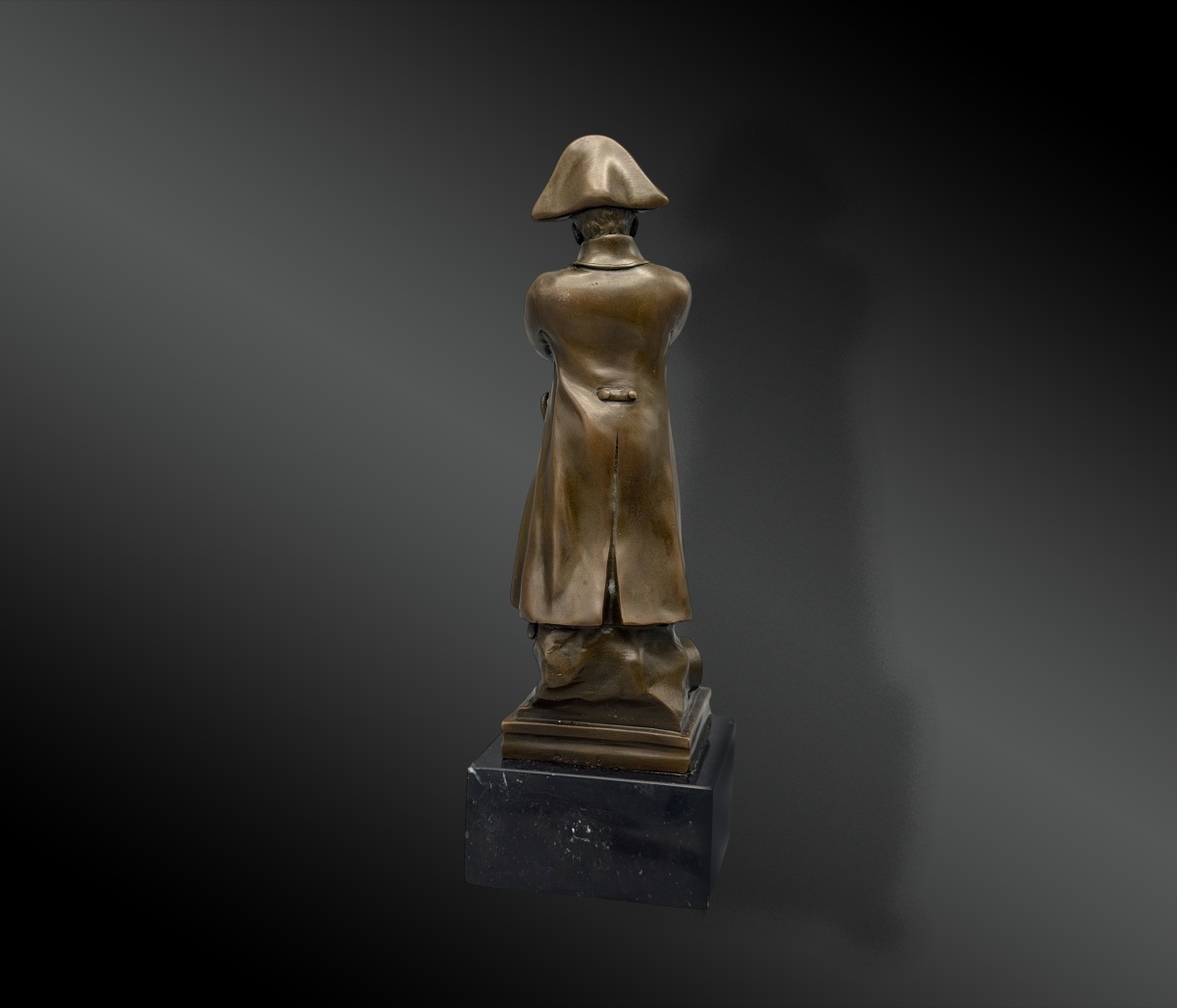 Bronze – Full-length Statue Of Napoleon In A Redingote – By Guillemin-photo-4