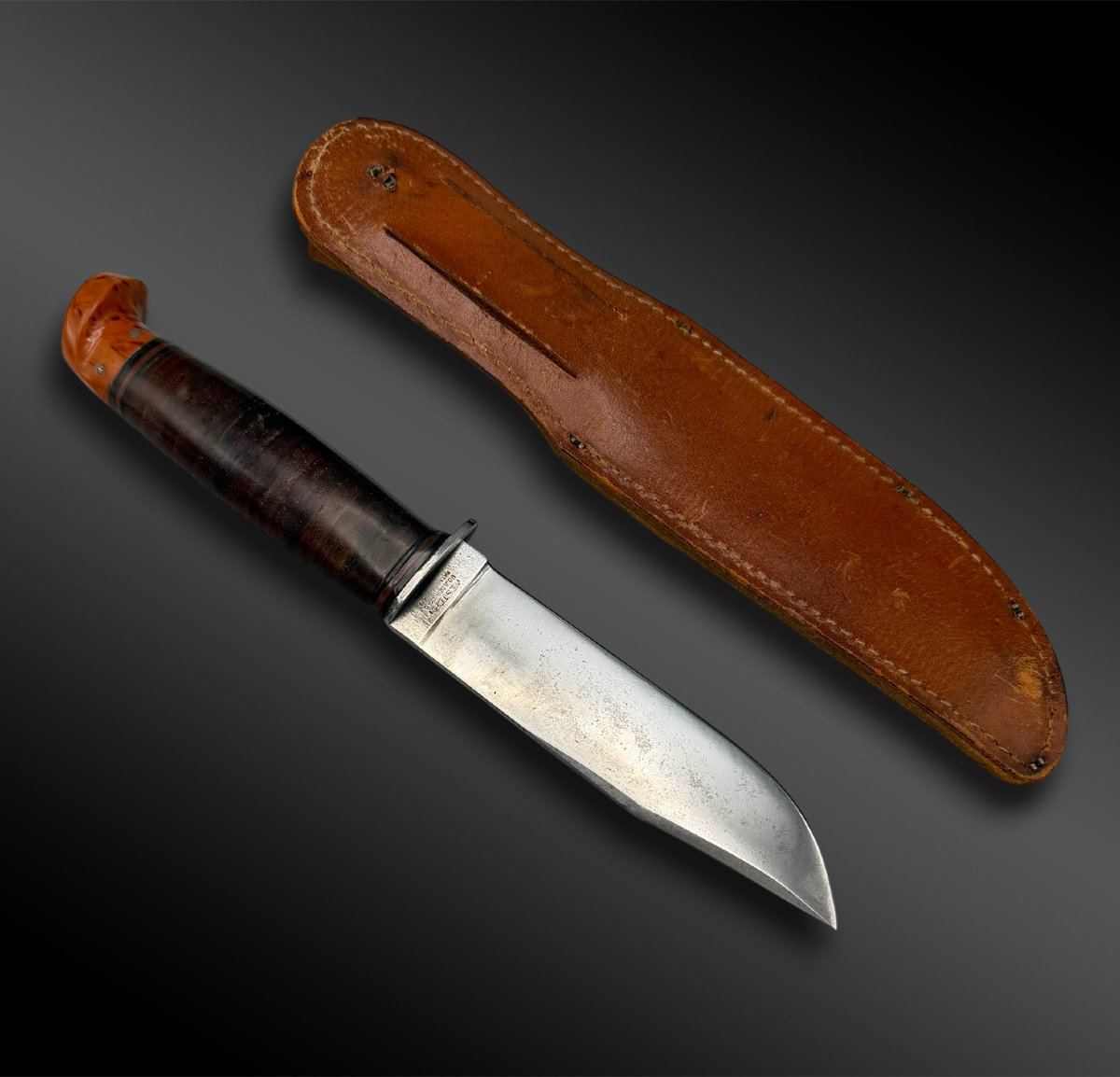 U.s.n. Mki Knife, Signed "western" - United States - 20th Century-photo-2