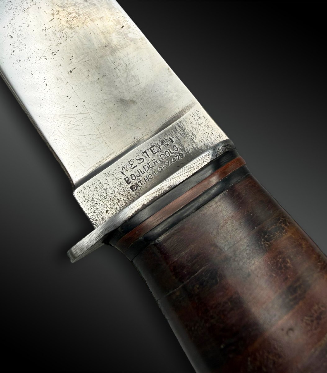 U.s.n. Mki Knife, Signed "western" - United States - 20th Century-photo-3