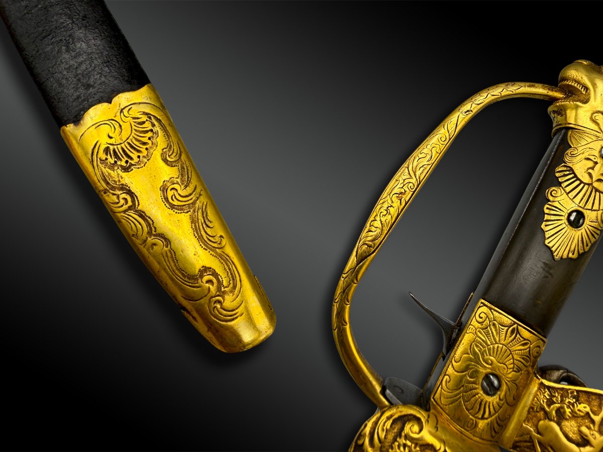 DAGUE de vènerie à système pistolet - Europe - XVIIIème siècle-photo-3