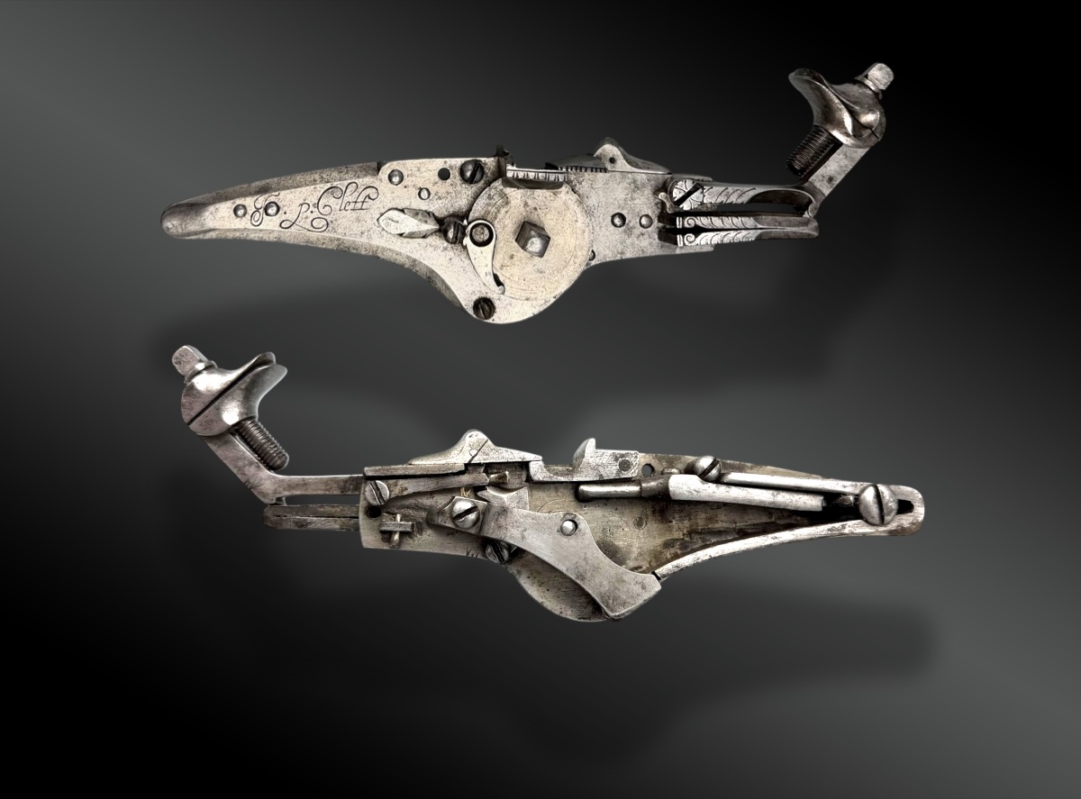 PISTOLET À ROUET, SIGNÉ J.P. CLETT  Allemagne XVIIème siècle – Vers 1640 - Ex collection VISSER-photo-3
