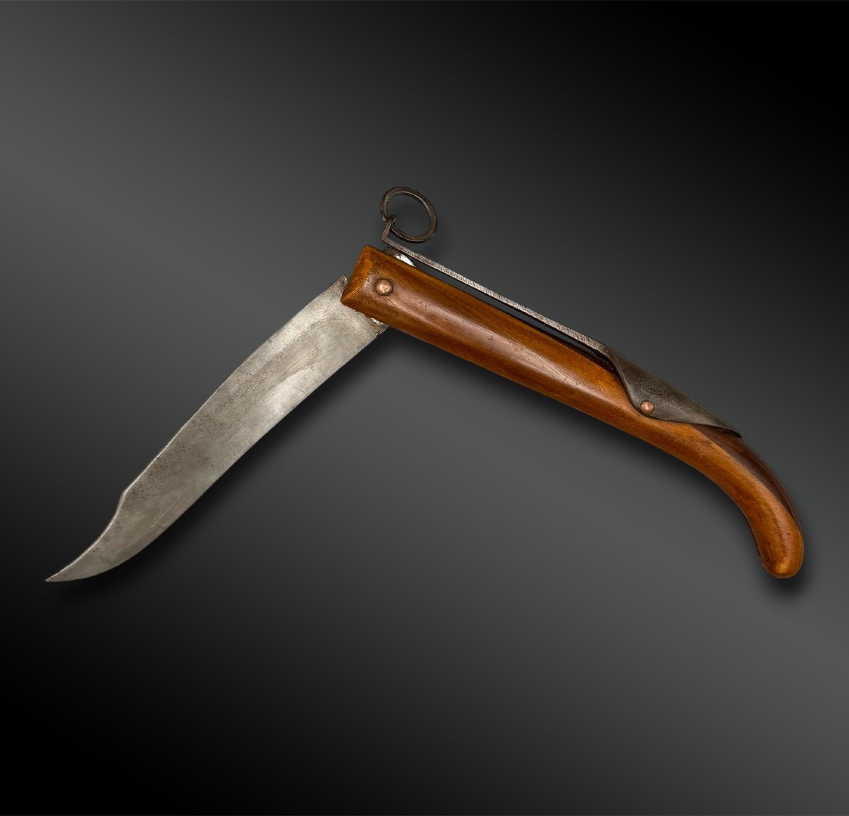 Folding Hunting Knife  - Europe - Circa 1900-photo-2
