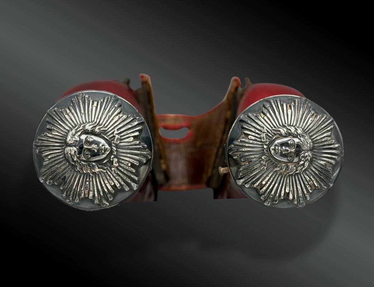 PAIRE de FONTES de GARDE du CORPS du ROI - France - Époque Restauration -photo-2