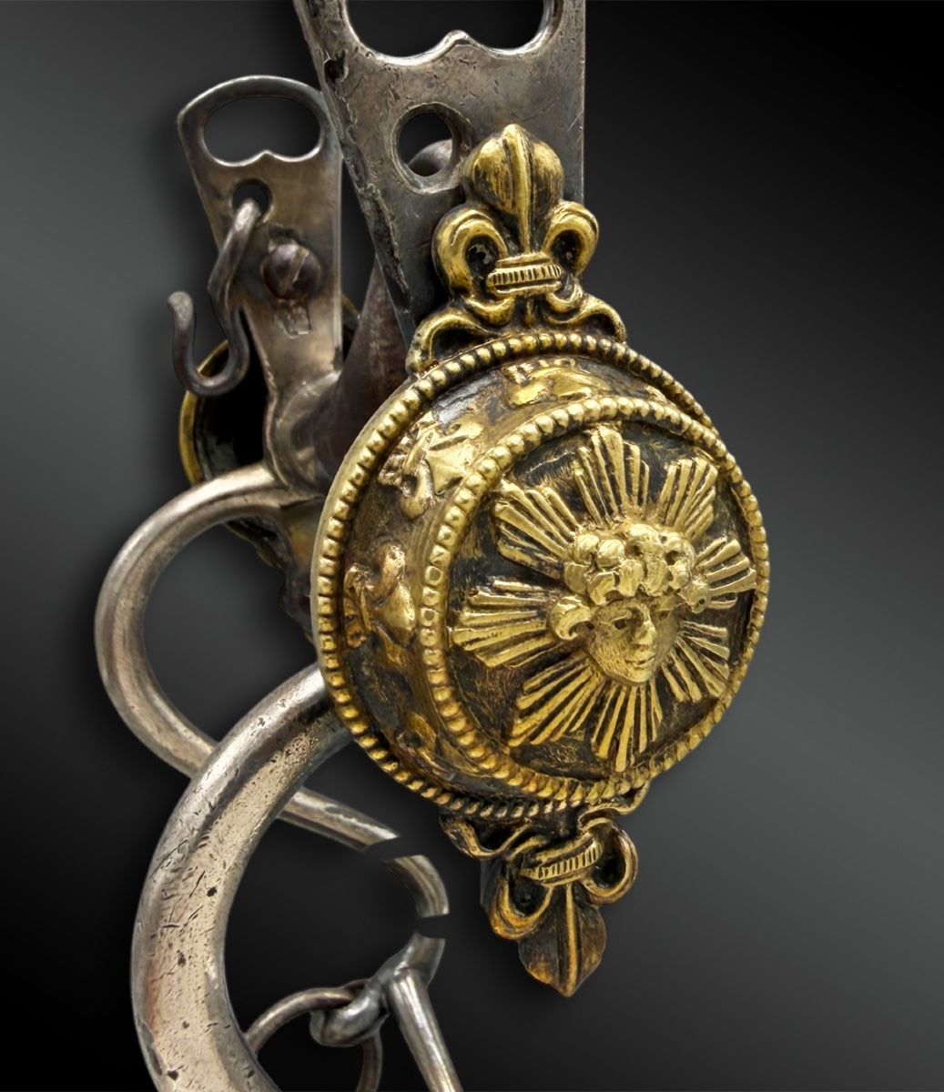 MORS de BRIDE d’OFFICIER de GARDE du CORPS de la MAISON MILITAIRE du ROI Modèle 1814-photo-4