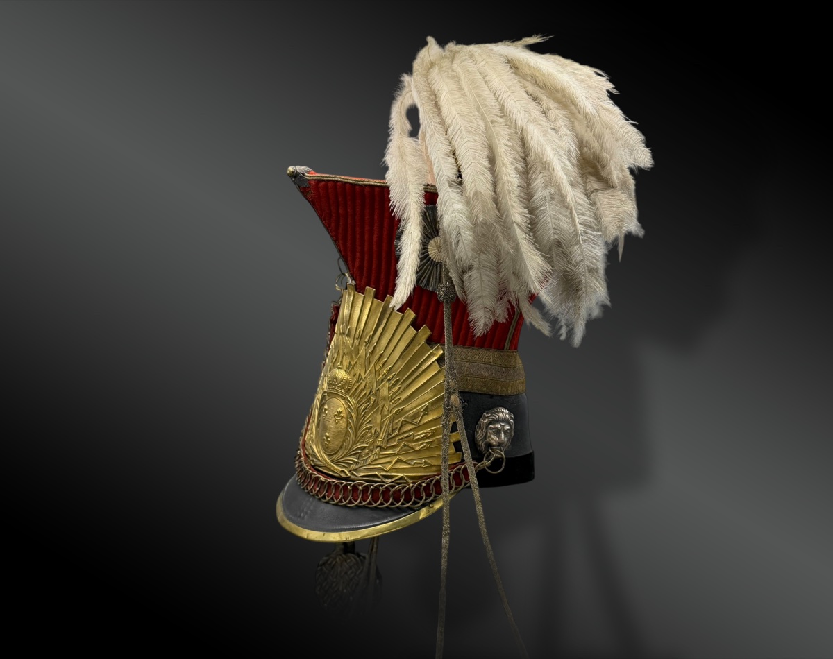 CHAPSKA (ou CZAPSKA) d’OFFICIER des LANCIERS de la GARDE ROYALE  Modèle 1816 - France-photo-2
