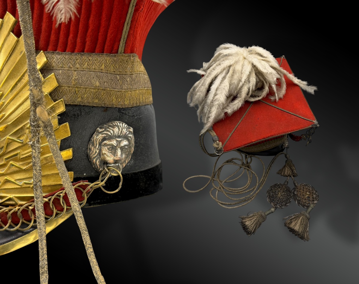 CHAPSKA (ou CZAPSKA) d’OFFICIER des LANCIERS de la GARDE ROYALE  Modèle 1816 - France-photo-4