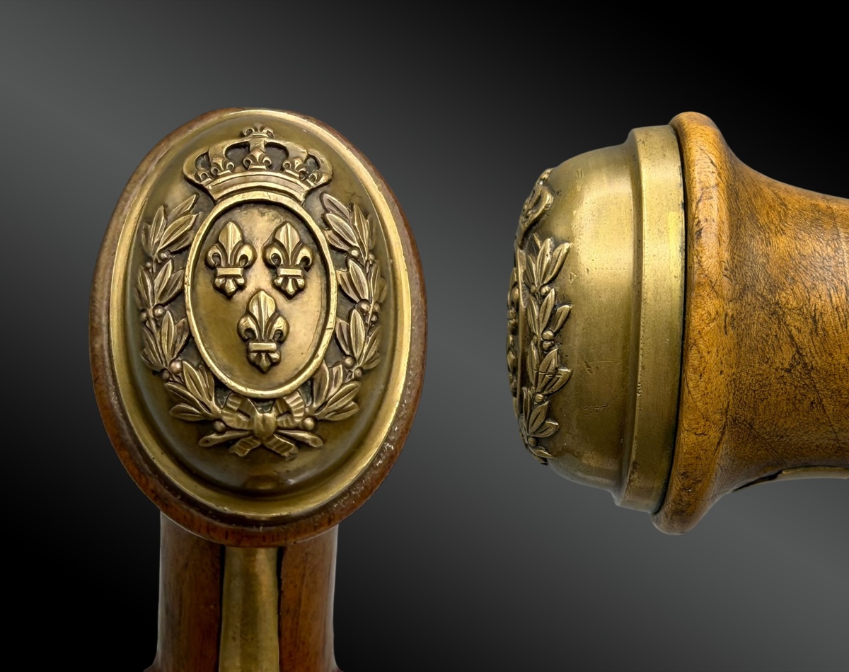 PAIRE de PISTOLETS à SILEX de GARDE du CORPS du ROI Premier Modèle, 1814 - France-photo-1