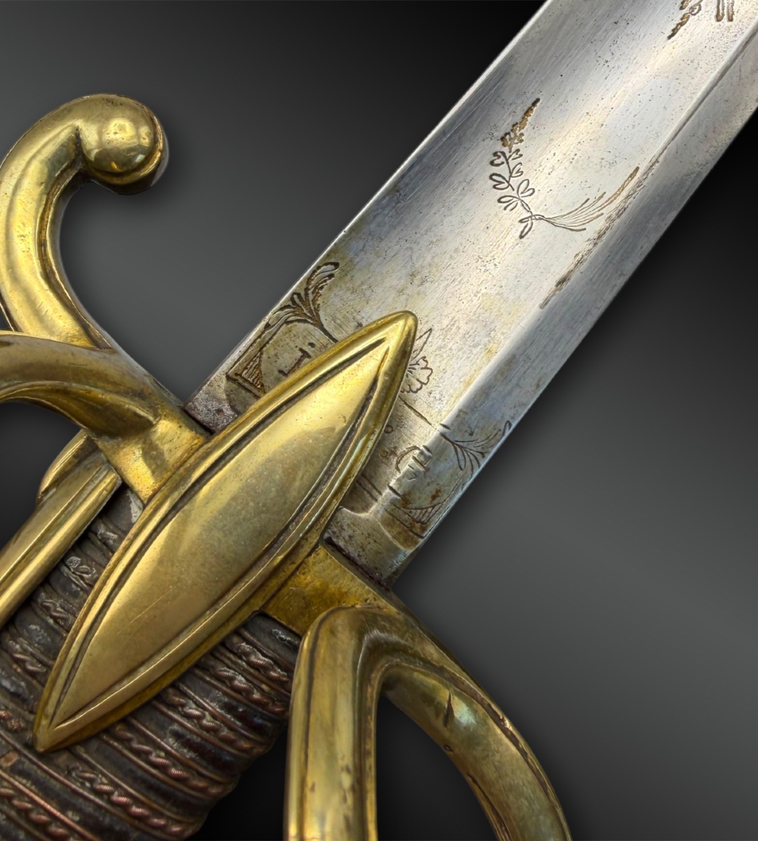 SABRE d’officier de cavalerie légère, modèle de l’An IX - France - Période Restauration-photo-4