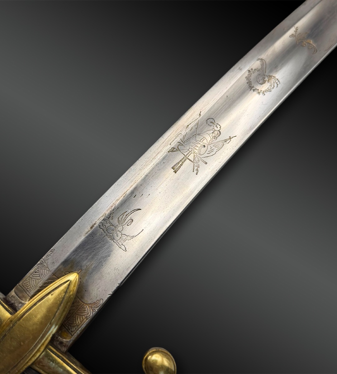 SABRE d’officier de cavalerie légère, modèle de l’An IX - France - Période Restauration-photo-5